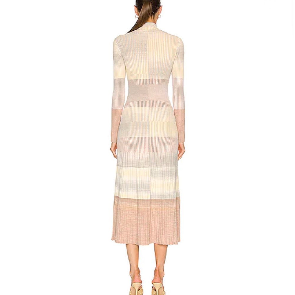 JONATHAN SIMKHAI Kazuki Midi Dress in Dusk Space Dye Small - Picture 4 of 11